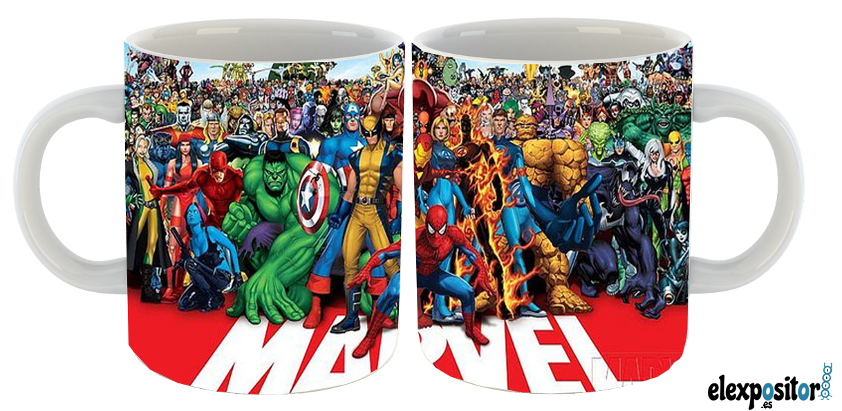 108 Taza Personajes Marvel 